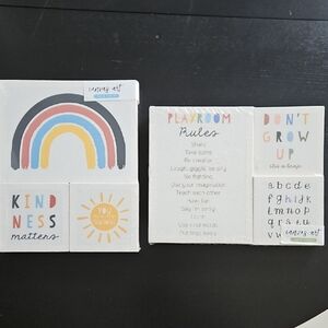 Rainbow and Sunshine Canvas Art Set